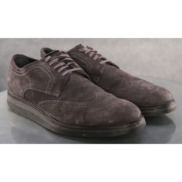 Vince Pryce Men\'s Wingtip Oxford Dress Shoes Size 11 M Leather Gray main image 6